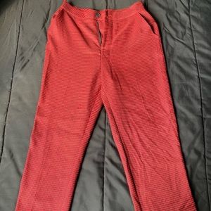 Houndstooth printed dress pants